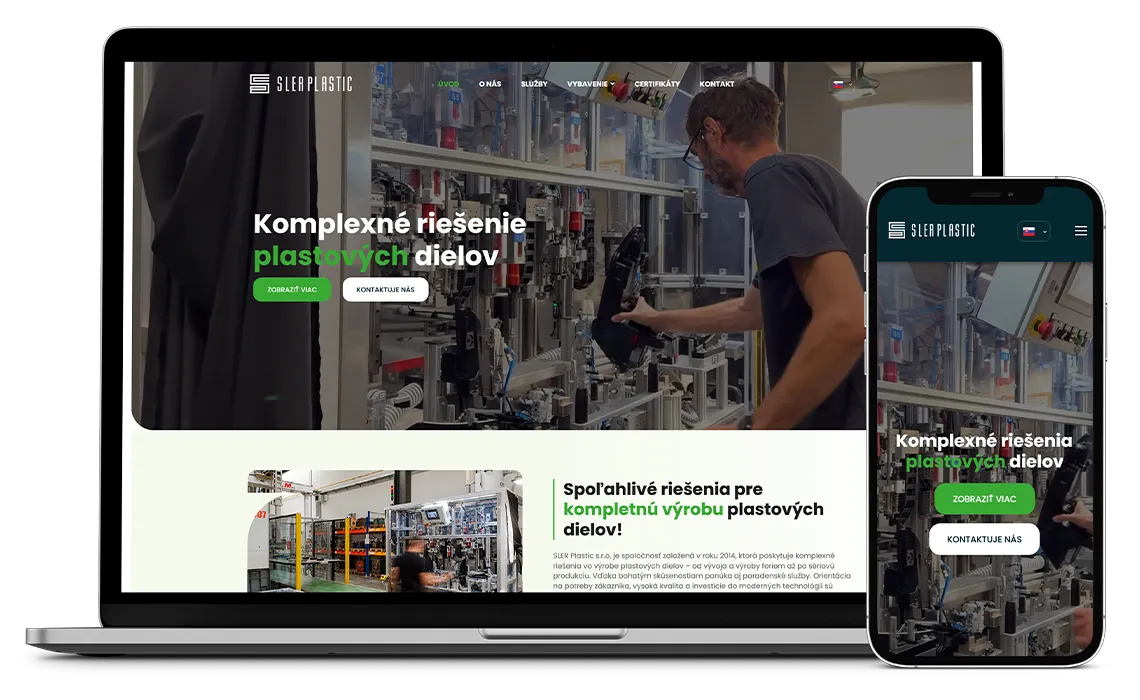 SLER Plastic – hlavný vizuál referencie