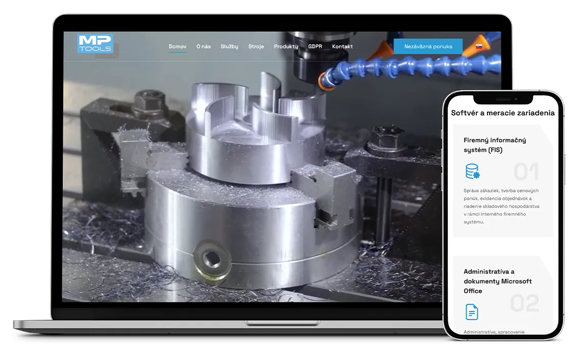 MP Tools – hlavný vizuál referencie
