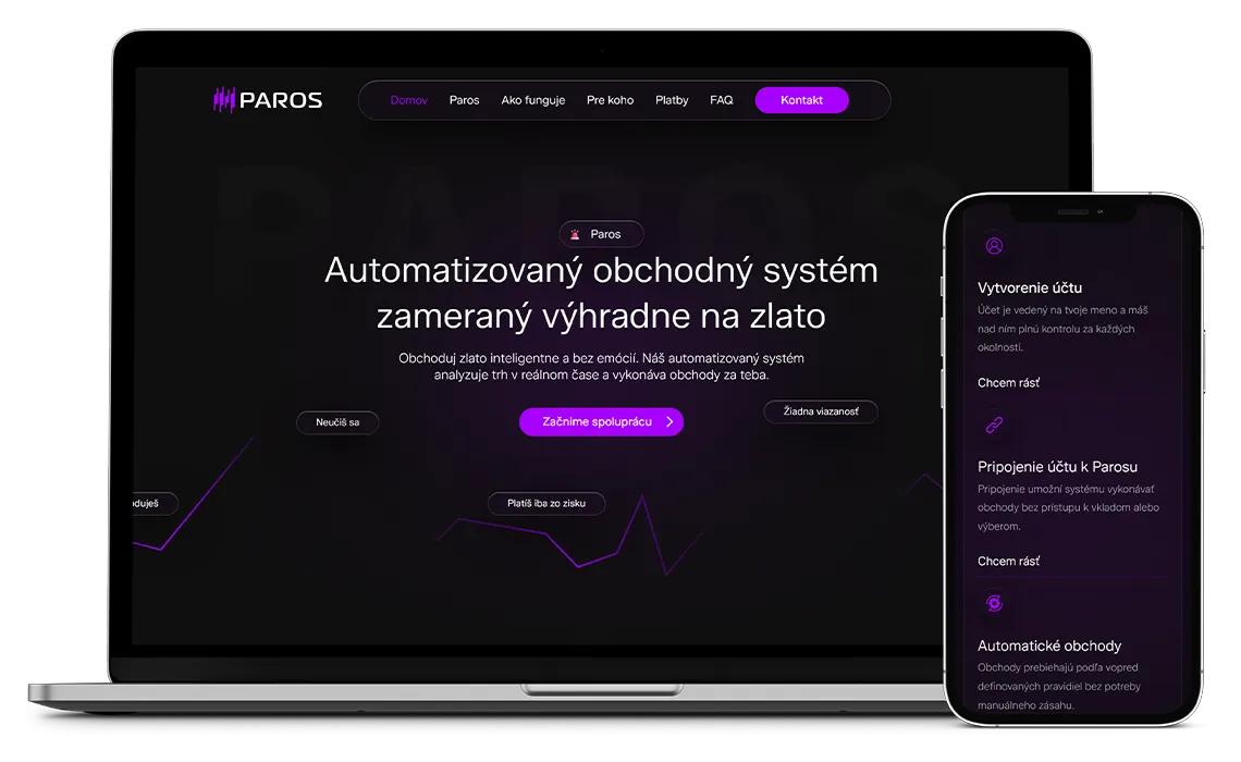 PAROS – hlavný vizuál referencie
